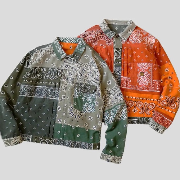 KAPITAL GAUZE BANDANA PATCHWORK 1ST JACKET - Picture 2 of 5